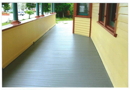 Downstairs porch after painting.