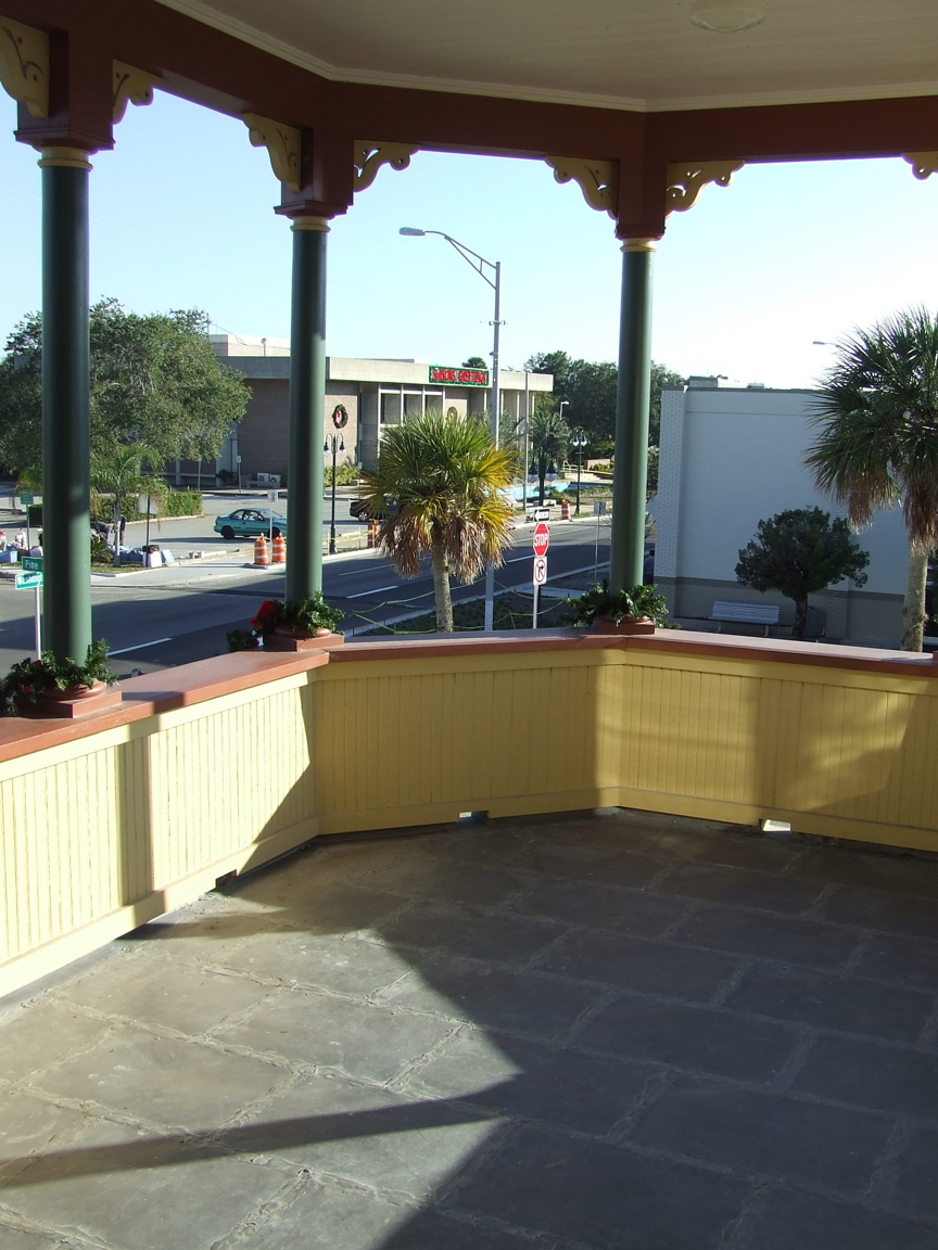 Restored upstairs porch.