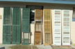 Click to enlarge Pritchard House shutters being restored.