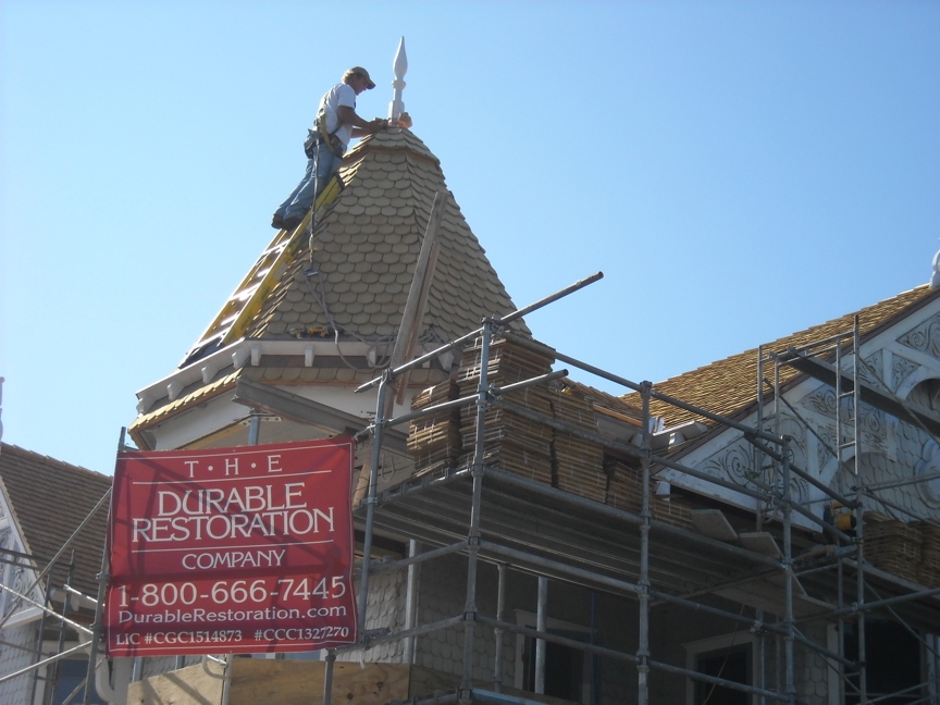 Installing the turret finial